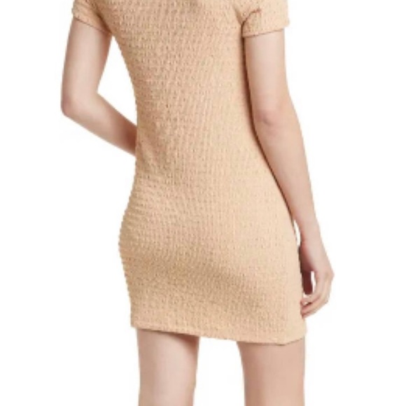 Elodie Textured Short Sleeve Dress in Sand size large NWT - Picture 3 of 7